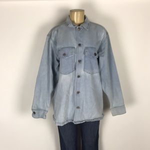 Bliss And Mischief Denim shirt Jacket Size 3